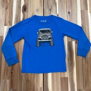 🚙Carhartt Kids' Jeep Long Sleeve Graphic Tee —Blue, Size 4T